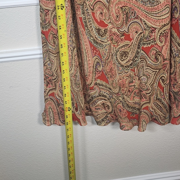 Jones New York Signature women midi dress Tan/ brown/red Size 18W - Picture 10 of 10